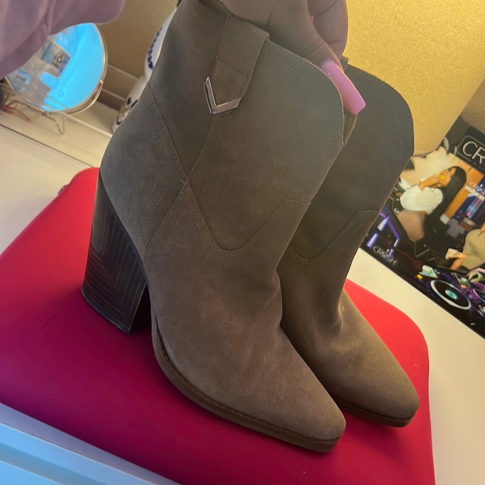 Leather booties
